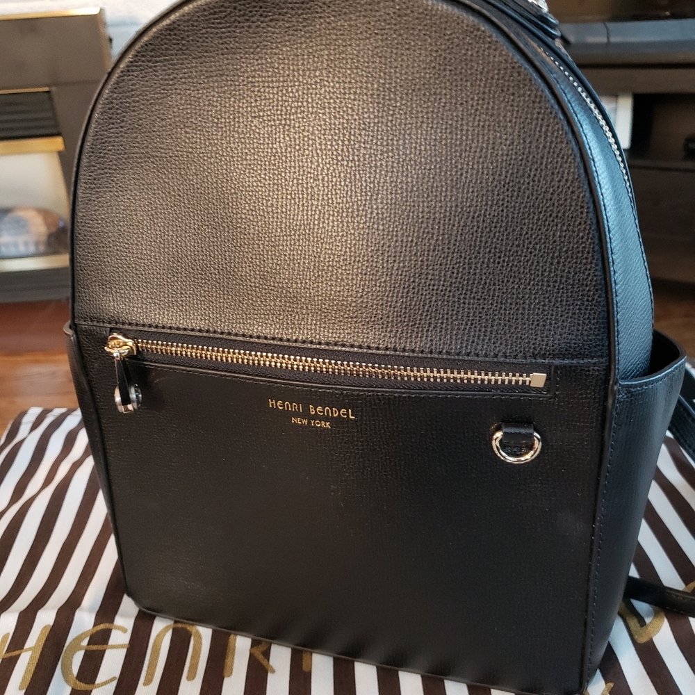 Henri Bendel West 57th backpack, black, never used
